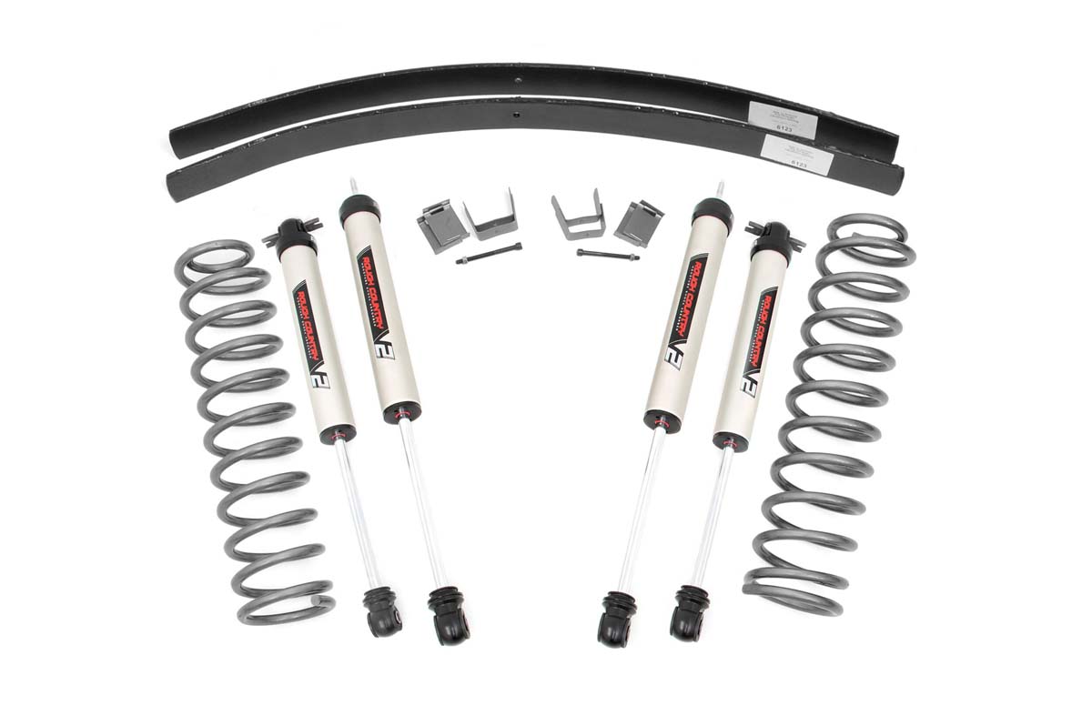 Jeep Cherokee Suspension Lift Kit - Rough Country - 3 Inch Lift Kit | Rear AAL | V2 - '84-'01